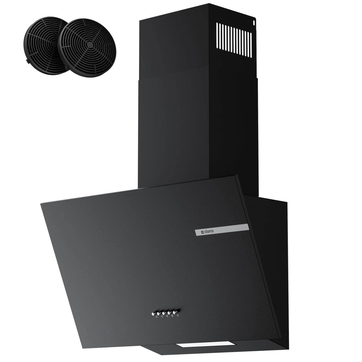 CIARRA Dunstabzugshaube A+ 580 m³/h 60 cm 3 Stufen Kopffreihaube VM6765AB