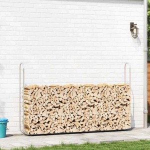 vidaXL Kaminholzregal 250x25x150 cm Stahl Verzinkt 4100706