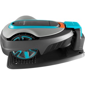 Gardena smart Sileno City 500 Mähroboter mit Ladestation und smart Gateway.