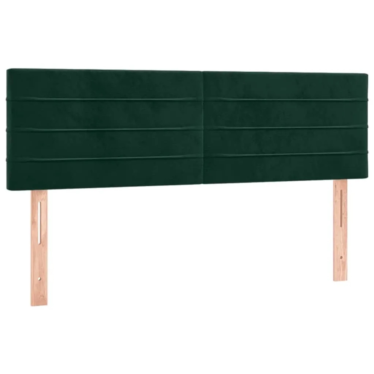 vidaXL Kopfteile 2 Stk Dunkelgrün 72x5x78/88 cm Samt 346155