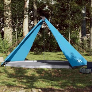 vidaXL Tipi-Familienzelt 8 Personen Blau Wasserdicht 94583