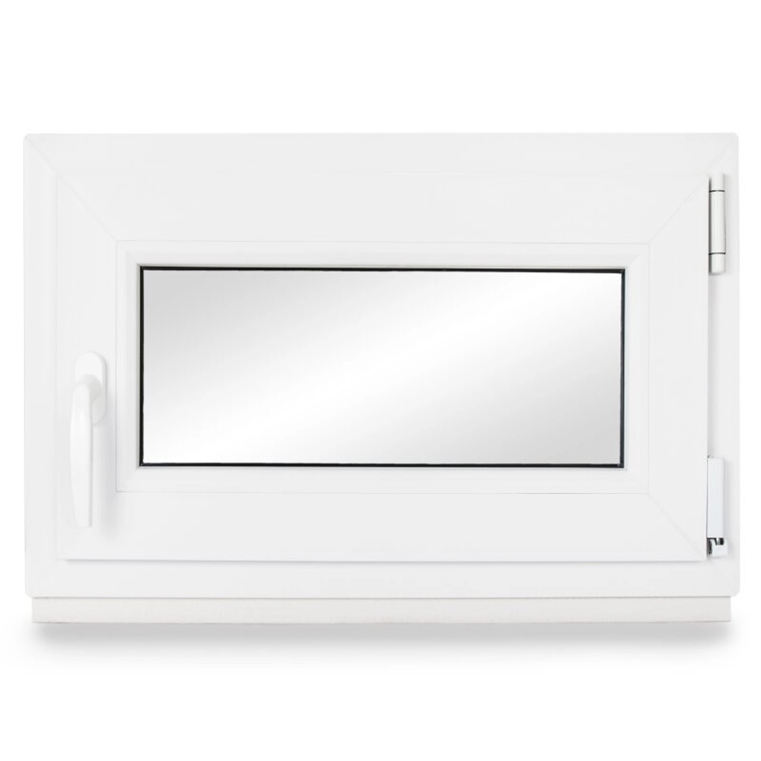 Neruli Kellerfenster Kunststoff Weiß Dreh-Kipp 80x45 cm BxH DIN Rechts 3 -F günstig online kaufen