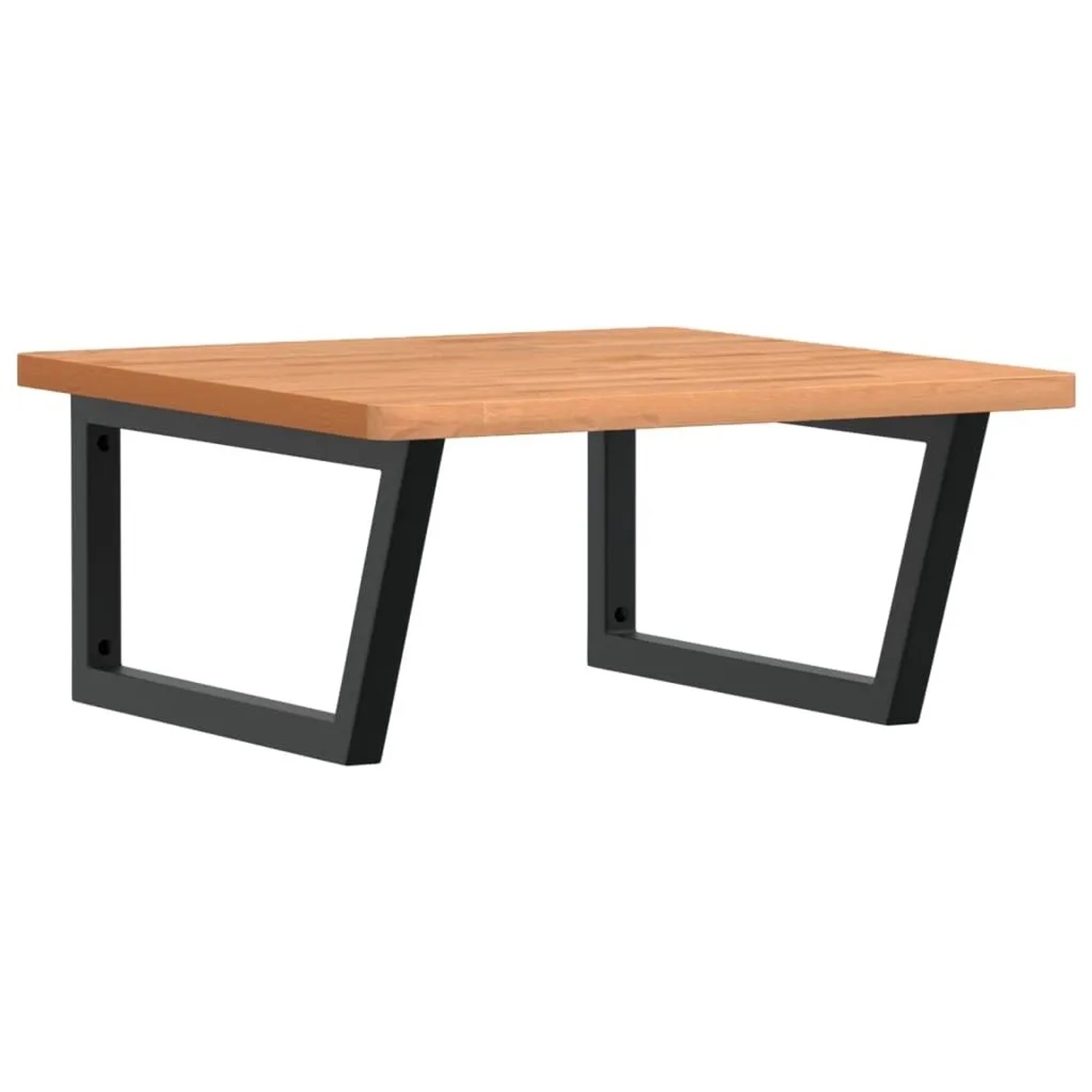 vidaXL Waschbeckenregal Wandmontage Stahl und Massivholz Buche 3302511 günstig online kaufen