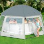 Bestway Pool-Pavillon 600x295cm für runde Pools bis 488cm Durchmesser. Bietet Schutz und Komfort.
