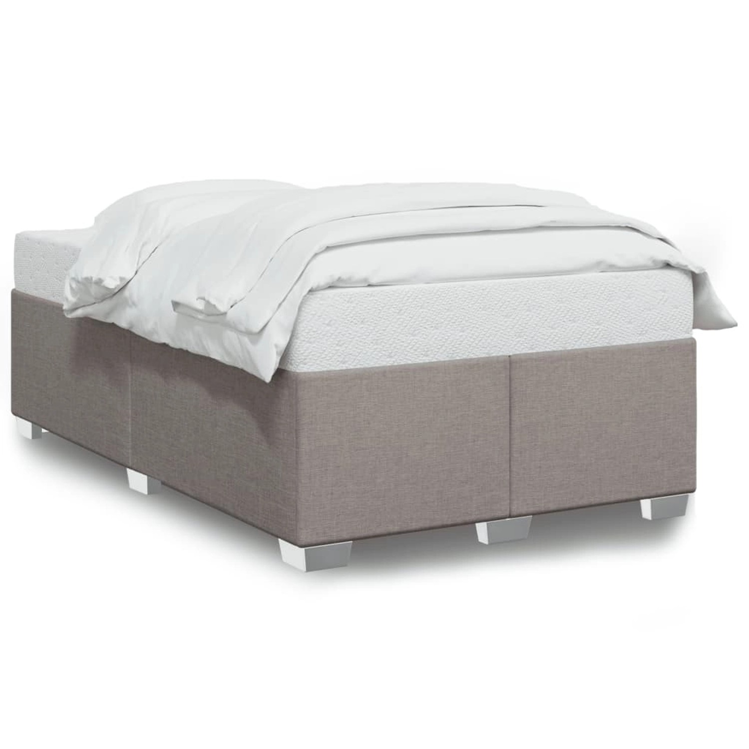 vidaXL Bettgestell ohne Matratze Taupe 120x190 cm Stoff 3284461 günstig online kaufen
