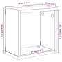 vidaXL Würfelregale 2 Stk Weiß 30x15x30 cm 806998_11