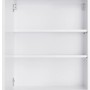 Offener, weißer Optifit Oberschrank Arvid986 (60cm) mit zwei Einlegeböden. Küchen-Hängeschrank.