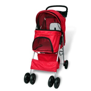 vidaXL Hundewagen Hundebuggy Rot 170055
