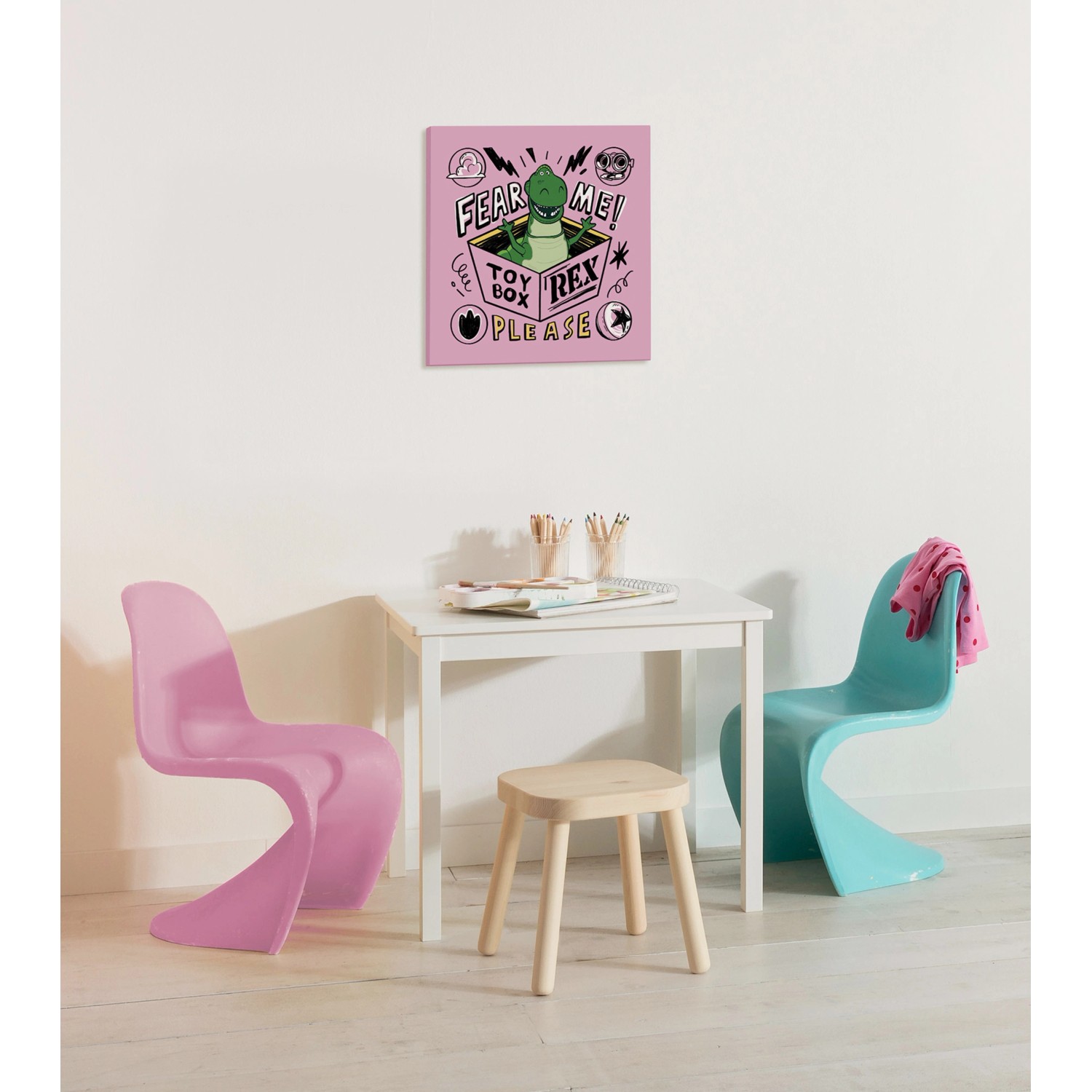 Komar Keilrahmenbild Disney and Pixar Toy Story Fear Me Please Rosa_2