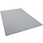 Feinschlingen Teppich Strong in Silbergrau, 160x240cm. Kurzflor, Velours Optik, robust und pflegeleicht.