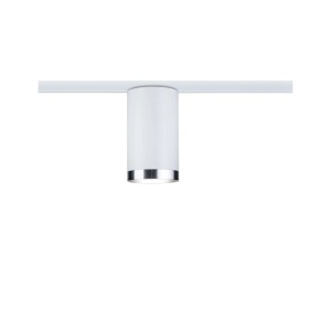 Paulmann URail Schienenspot Tube, signalweiß, für LED-Schienensysteme, Ø 6,5 cm.