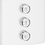 Grohe Grohtherm SmartControl 3-fach Unterputzventil in Moon White mit eckiger Blende.