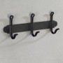 Wenko Hakenleiste Nostalgie Trio, schwarz matt, mit drei Haken zur Wandmontage.