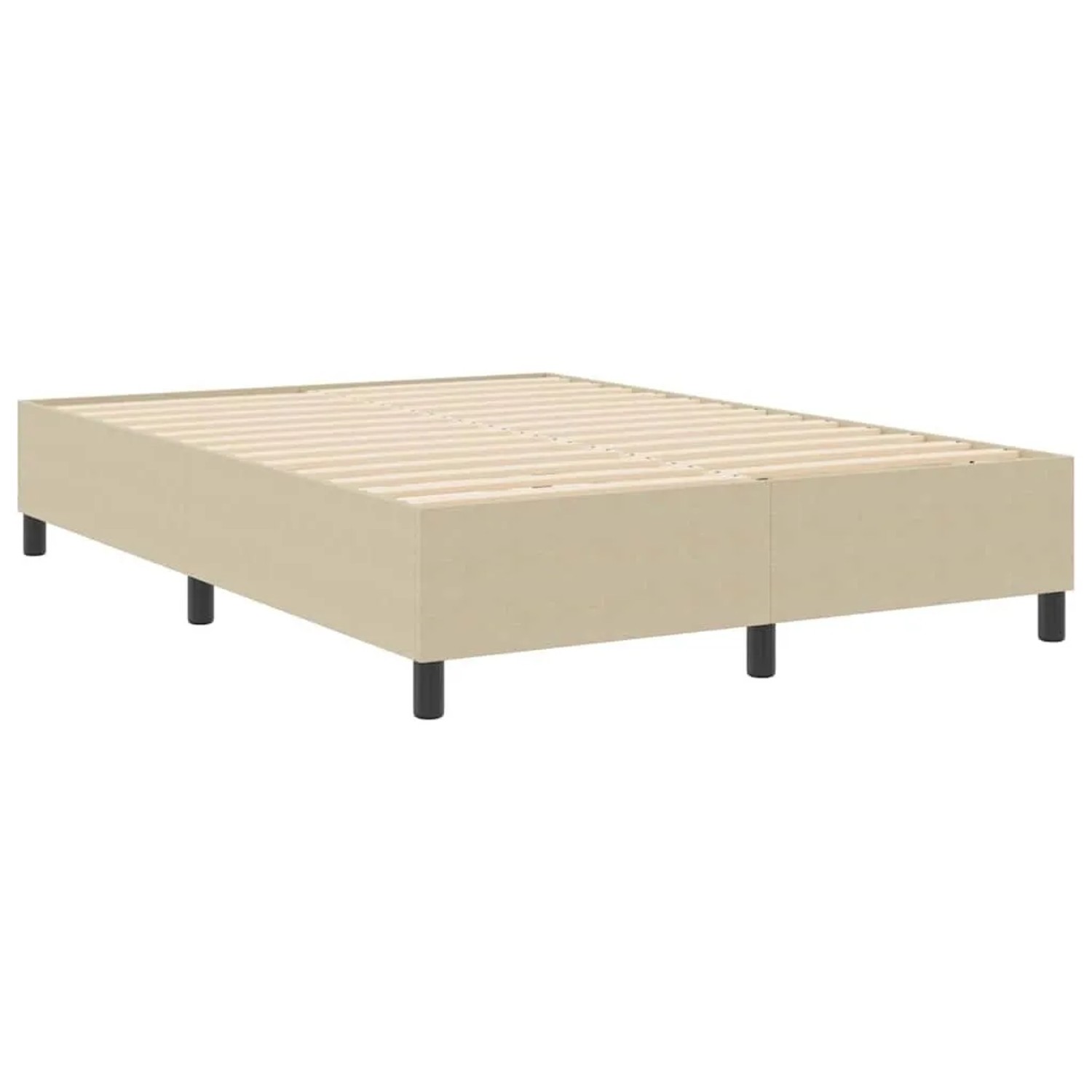 vidaXL Boxspringbett Grau-Grün 140 x 200 cm Cordstoff 3337416 günstig online kaufen