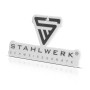 STAHLWERK Auto Lufterfrischer Duftbaum, weiß mit Logo, zur Geruchsneutralisierung im Auto.