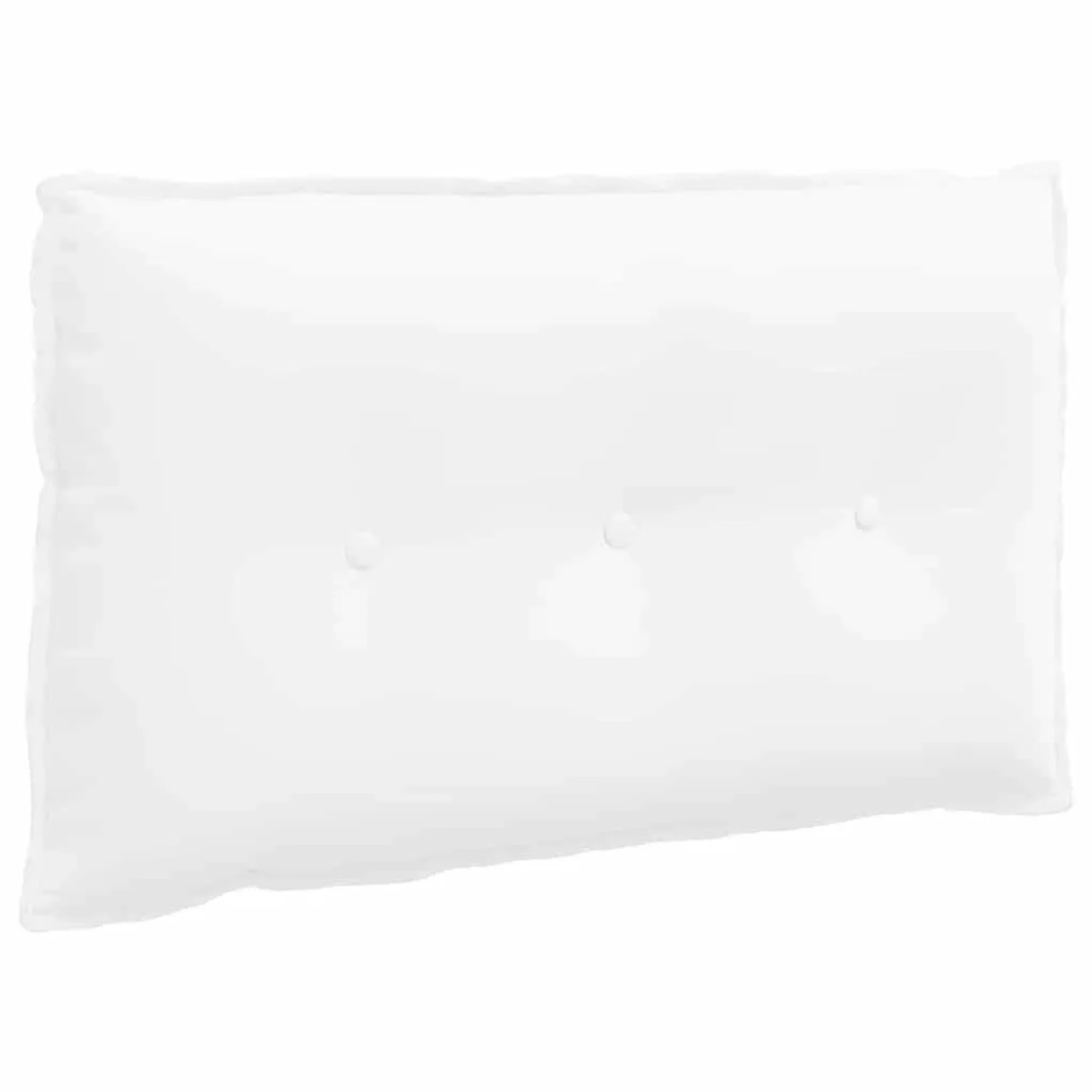 vidaXL Rückenkissen Weiß 80 x 19 x 50 cm Stoff 42014712