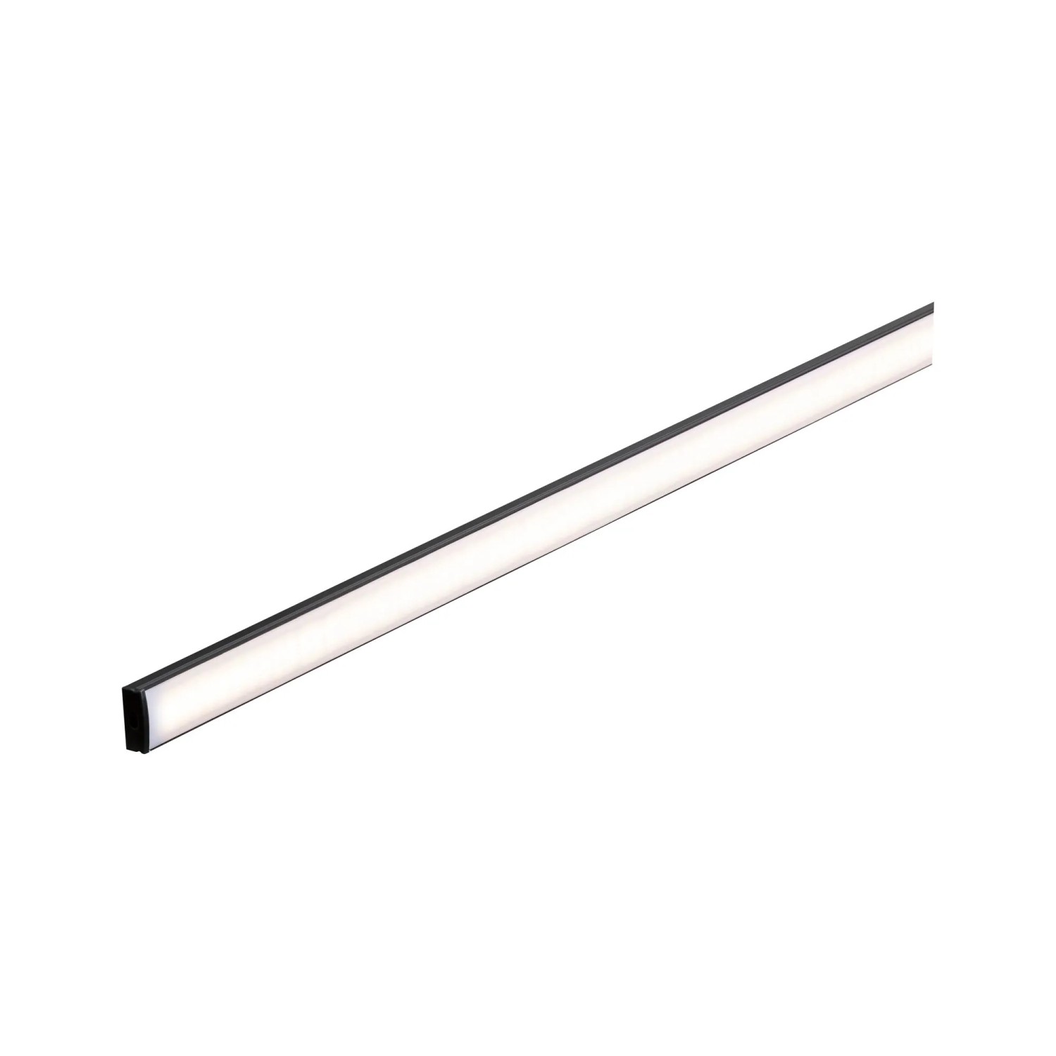 Paulmann Base Profil, 2 m, mit weißem Diffusor, eloxiert, für LED-Streifen.