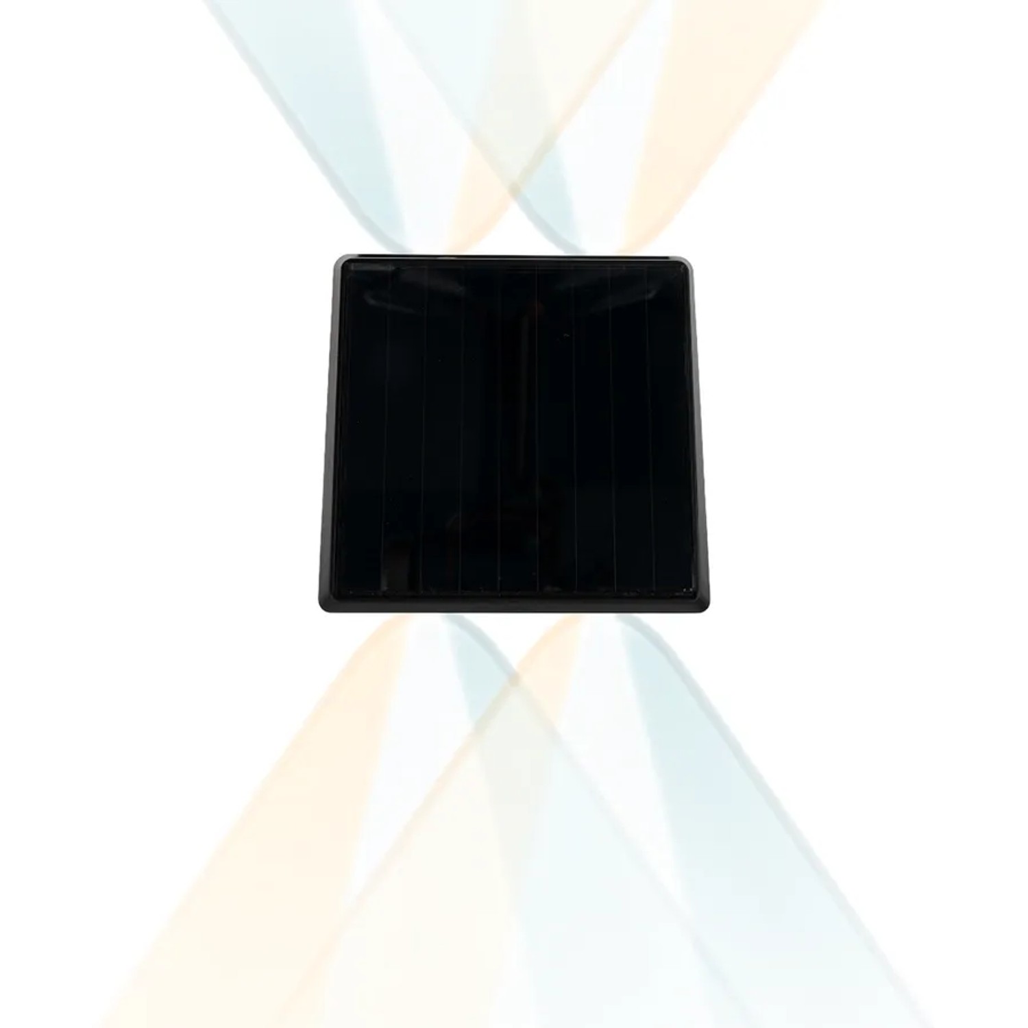 LUXULA Solar Wandleuchte 2-flammig Up/Down CCT Warm- Kaltweiß 3000-6500K Akku LED Außenleuchte Gartenbeleuchtung IP54 Wetterfest Schwarz_8