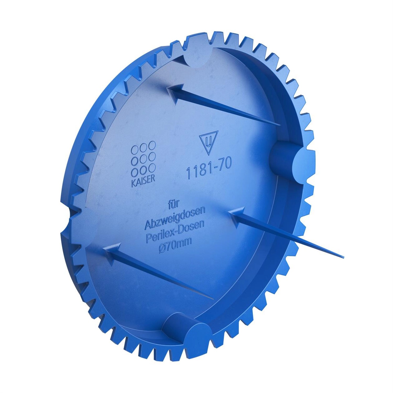 Kaiser Signaldeckel 1181-70 Blau Ø 70 mm x 20 mm Pack 25 Stück günstig online kaufen