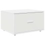 vidaXL Schubladenschrank Mit Rad Weiß 55 x 45 x 31 cm 869306