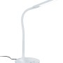 Weiße Trio LED-Touch-Tischleuchte Polo, Schreibtischlampe aus Kunststoff mit Touch-Funktion.
