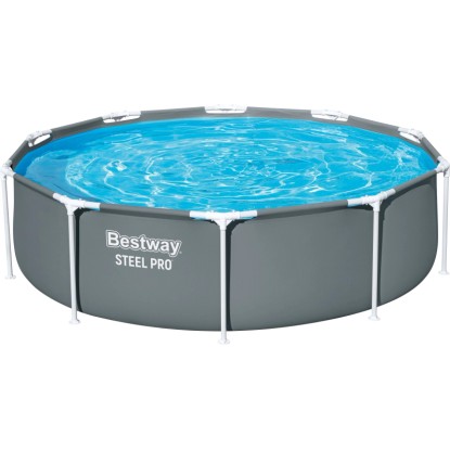 Bestway Steel Pro Standpool Grau Ø 305 cm x 76 cm
