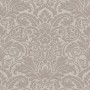 Elegante Ornament Tapete in Taupe/Grau mit Barock Muster für Wohn- und Schlafzimmer.