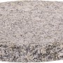 Runder Naturstein-Trittstein Sino Grau, Ø 25 cm, für Gartenwege und Terrassen.