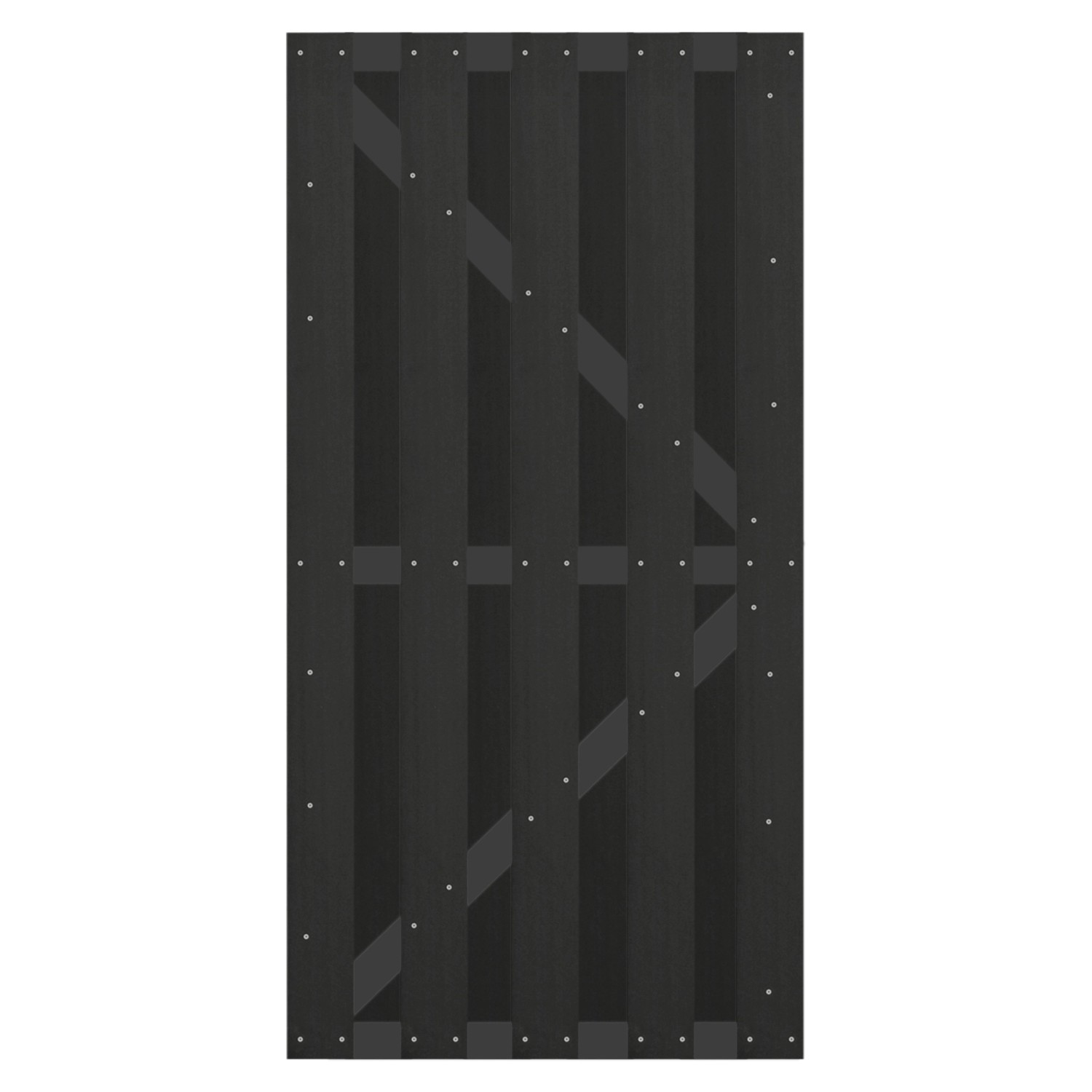 GartenLand Bretterzauntor Relax ca. 90 x 180 cm WPC Anthrazit Aluminium Ant günstig online kaufen