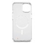 Transparente Hama MagCase Extreme Protect Handyhülle für Apple iPhone 13 mit MagSafe-Ring und verstärkten Ecken.