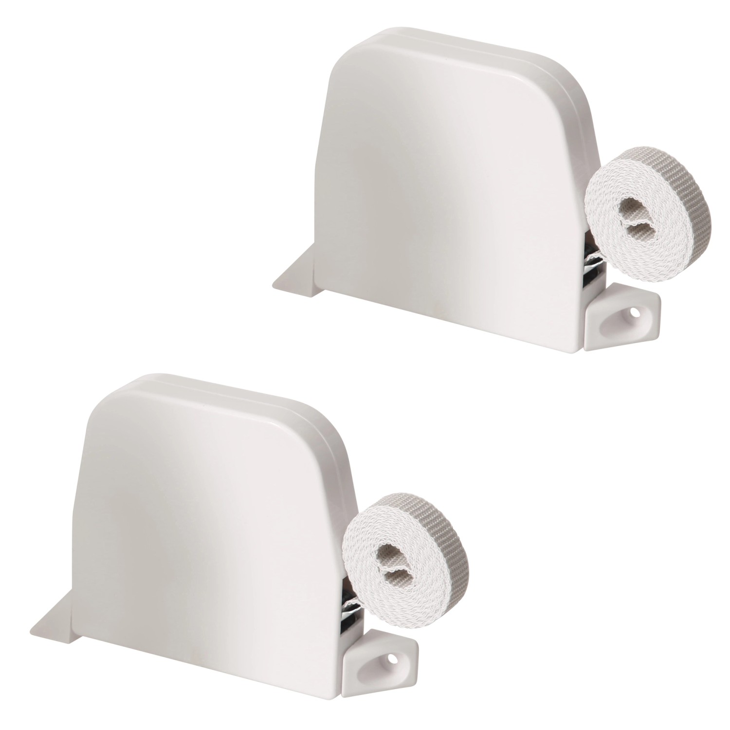 Rollwin 2x Rolladen Gurtwickler Aufputz 185mm Lochabstand Weiß Maxi Rolllad günstig online kaufen