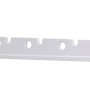 Weißer Siro Klapphaken Kleiderlüfter aus Metall, Länge 330mm, für 7 Kleiderbügel.