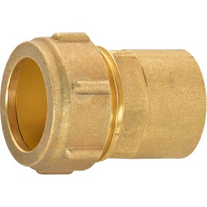 Messing Klemmring-Verschraubung, 22 mm x 24,1 mm (Rp 3/4) für Sanitär- und Heizungsinstallation.