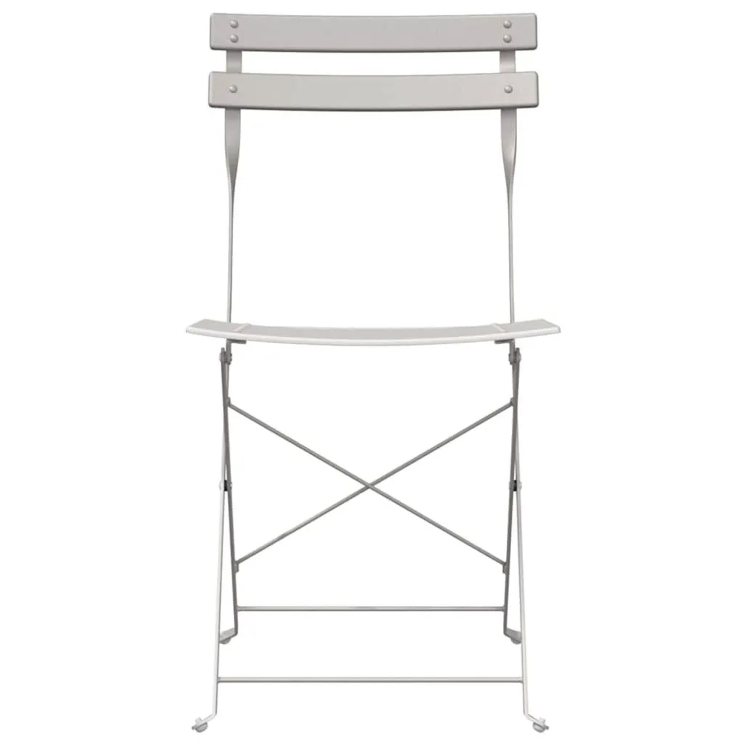 vidaXL Garten Klappstuhl 2 Stk Beige 42 x 46 x 82cm Stahl 42002959_5