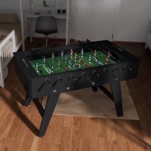 Schwarzer ArtSport Tischkicker ProKick mit 11-gegen-11 Aufstellung für Sport und Spiel.