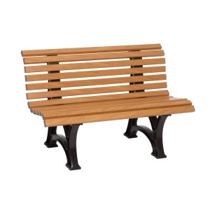 Blome-Tillmann 2er-Bank Amrum in Holzoptik, Gartenbank für 2 Personen.