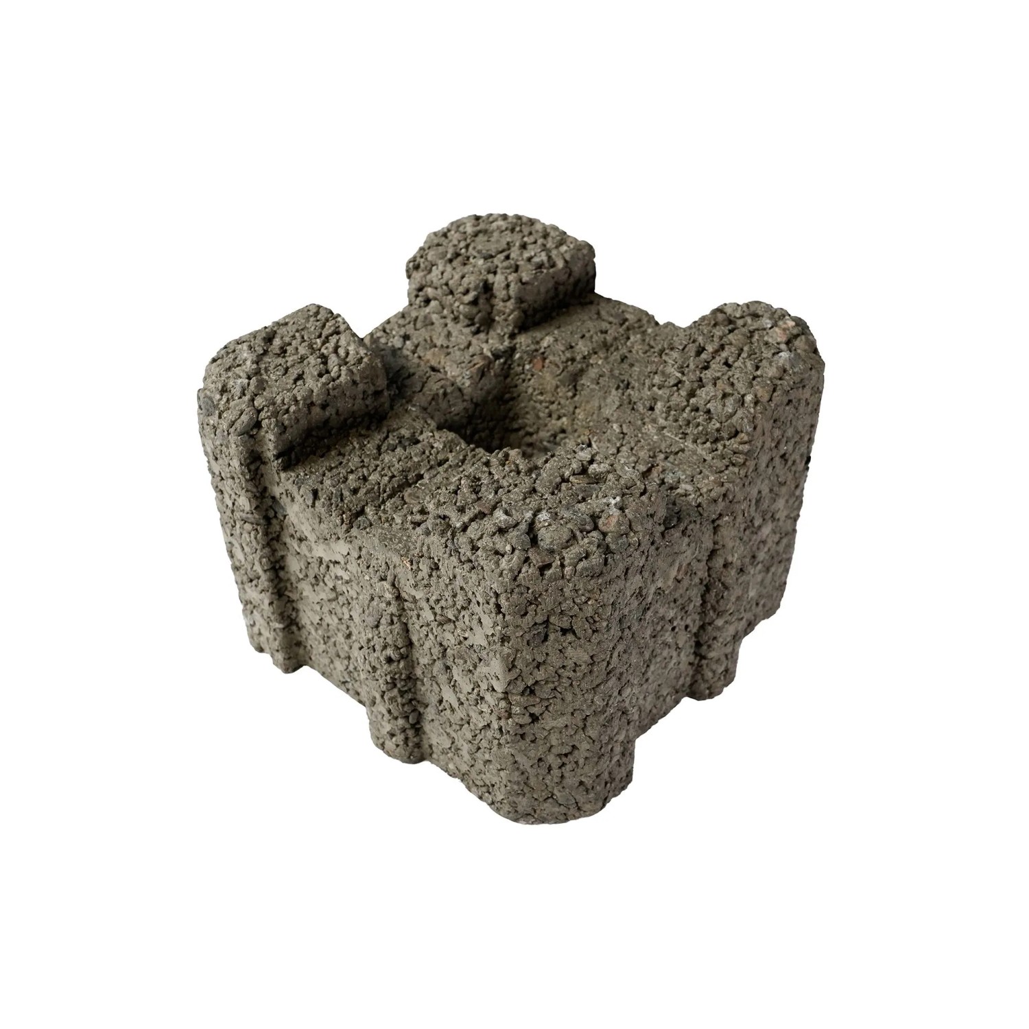 Diephaus Fundamentstein 22 x 22 x 15 cm Grau