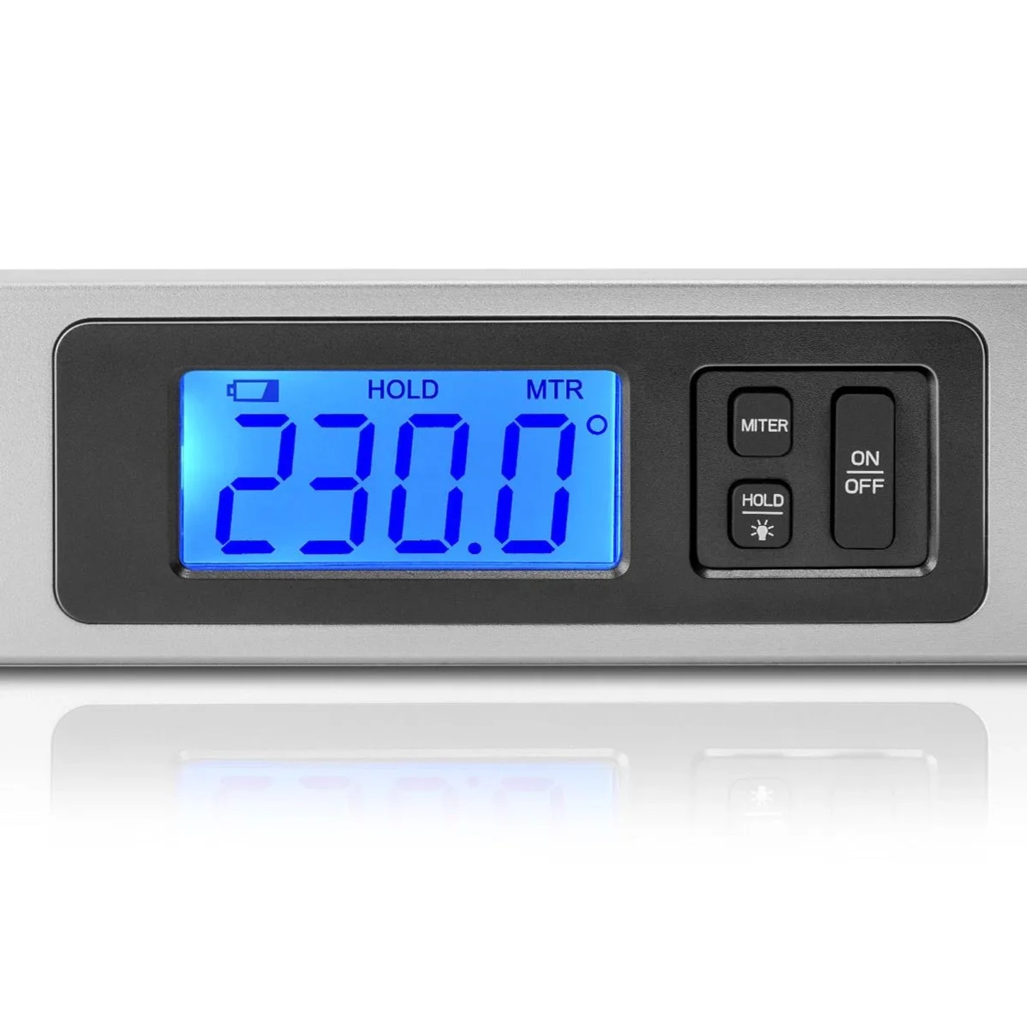 STAHLWERK Digitaler Winkelmesser DW-45 ST mit LCD-Display und 230 Grad Anzeige.