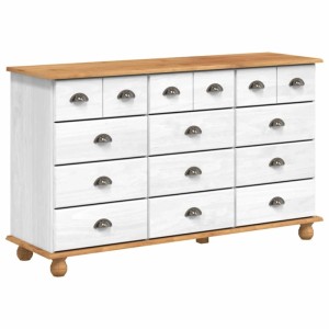 vidaXL Schubladenkommode mit Schubladen ASKIM Weiß 79 x 40 x 133,5 cm 4105429