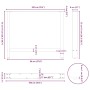 vidaXL Esstischbeine Anthrazit 2 Stk 100x72-73 cm Stahl 4013322_10
