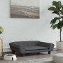 vidaXL Hundebett Dunkelgrau 70x48x22 cm Samt 172014_2
