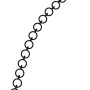 Conacord Kugelkette, Messing verchromt, Ø 2,5 mm, Meterware.
