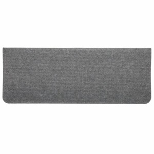 Graue VidaXL Stufenmatte, selbstklebend, 65x24,5 cm, 15er Set für Treppen.
