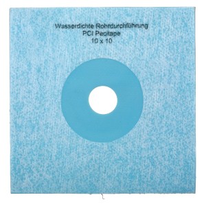 PCI Pecitape 10x10 Dichtmanschette zum Abdichten von Rohrdurchführungen.