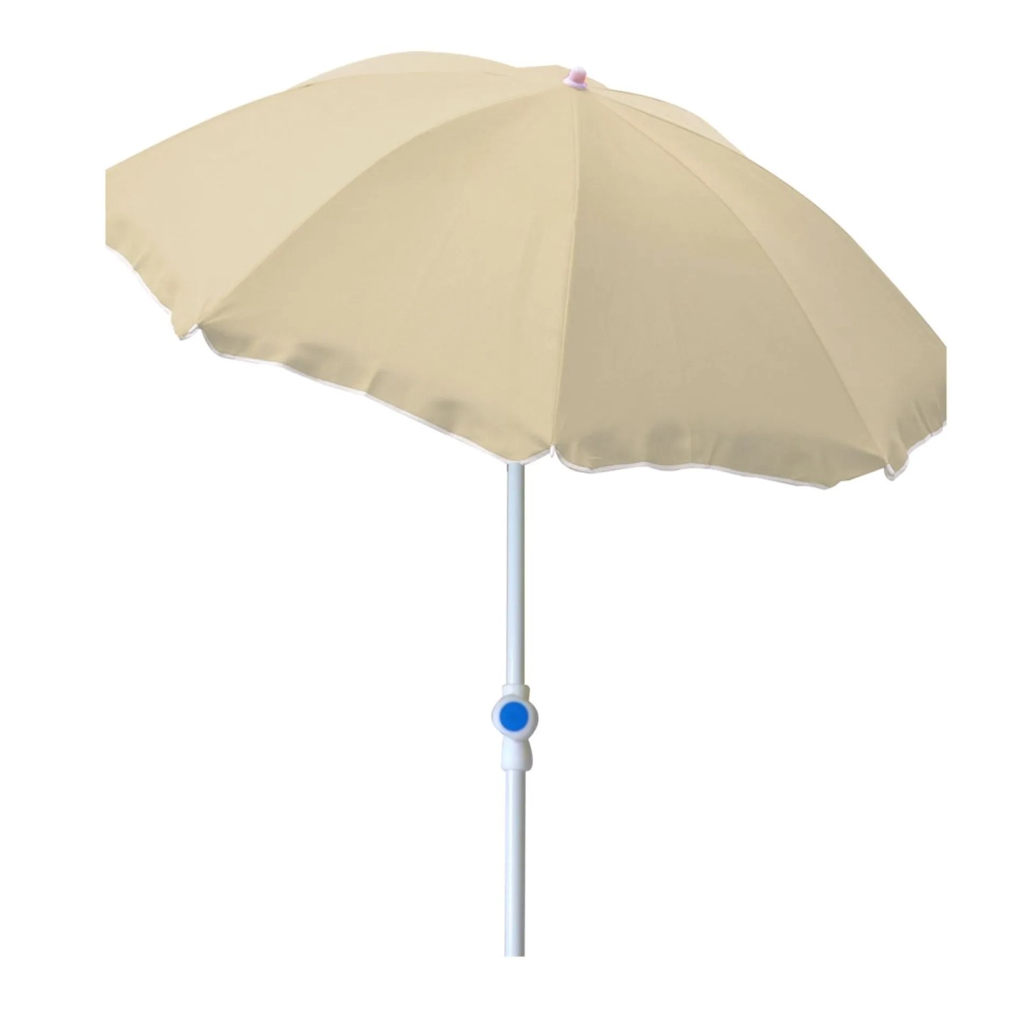 Lex Sonnenschirm Knickbar Ø 2 m Garten Balkon Strand Schirm UV30+ Beige