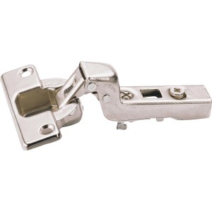 Hettich Topfscharnier für grifflose, innenliegende Möbeltüren mit Push to open Funktion.