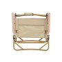Beiger Jawinio Campingstuhl aus Holz, faltbar mit Armlehnen, für Outdoor-Aktivitäten.