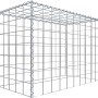 Gabiona Anbaukorb Typ 3, 70x100x50cm, Maschenweite 10x10cm, aus verzinktem Drahtgitter.