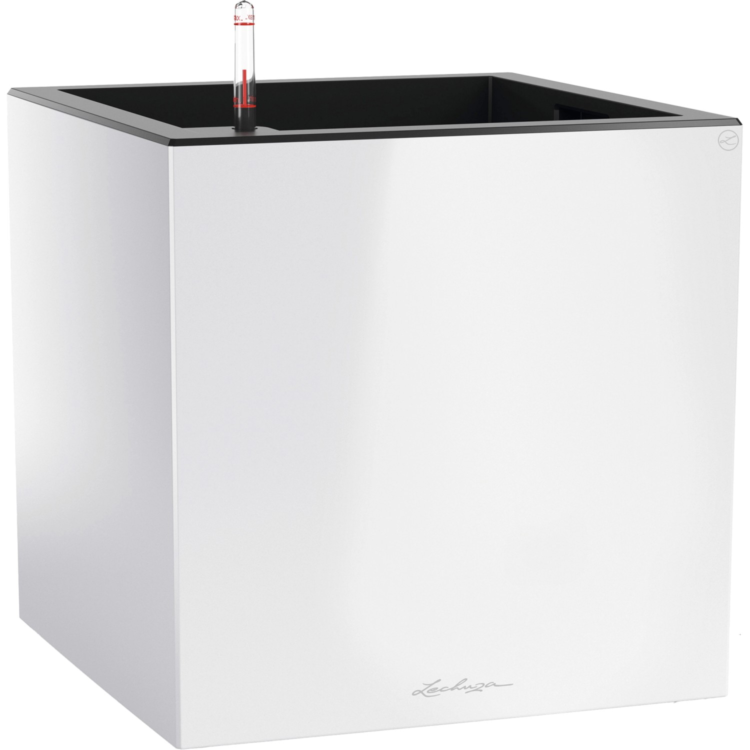 Lechuza Pflanzgefäß Canto Premium low 40 Weiß Hochglanz 40 cm x 40 cm