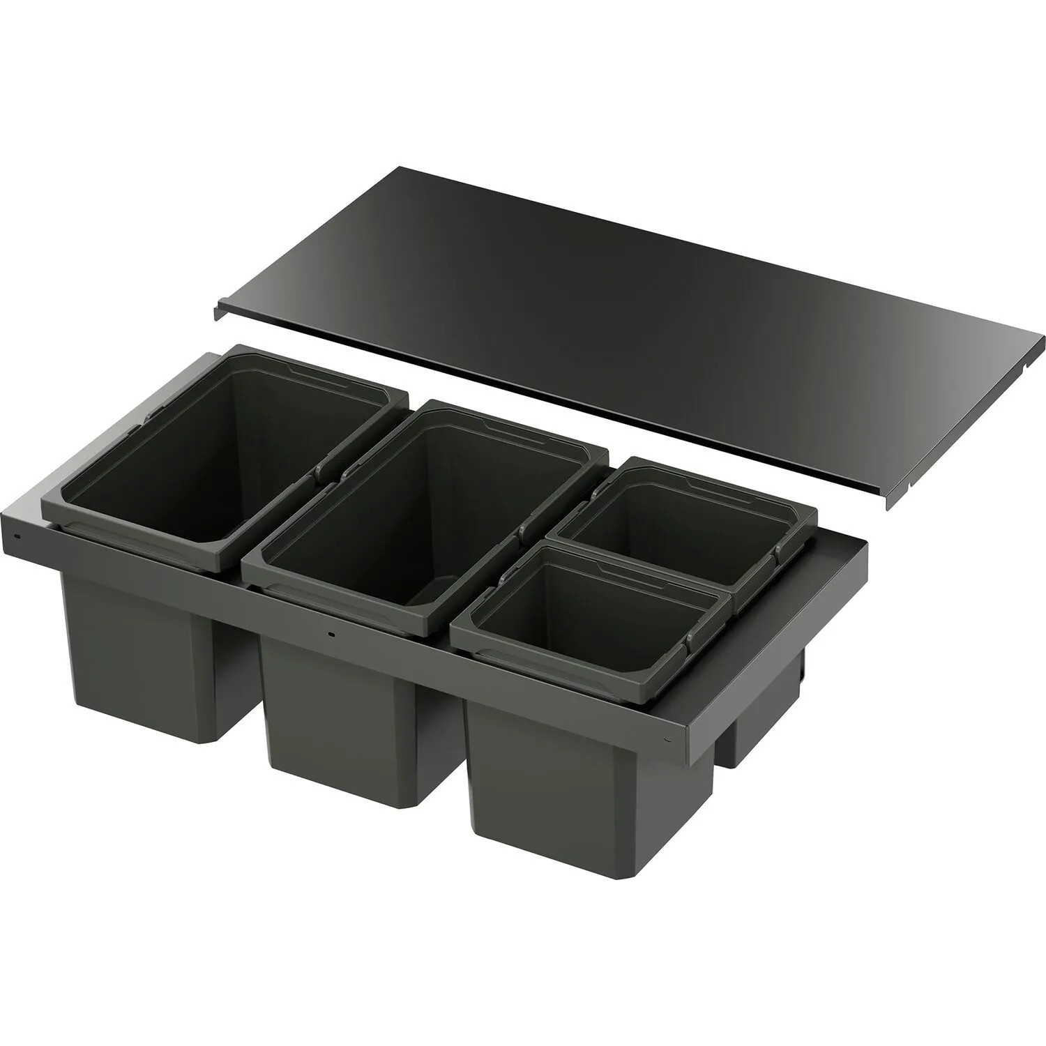 Vauth-Sagel Abfalltrennsystem Envi Flex Xs-256 Korpusbreite 900 mm 2x16, 2x7, Lava
